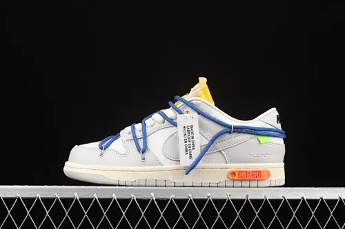 All Categories Nk SB Dunk Series Nk SB Dunk Low Low-top sneakers Cost-effective version OF x Nk Dunk Low “04 of 50” OW Gray Casual Sports Skateboard Shoes DM1602-112